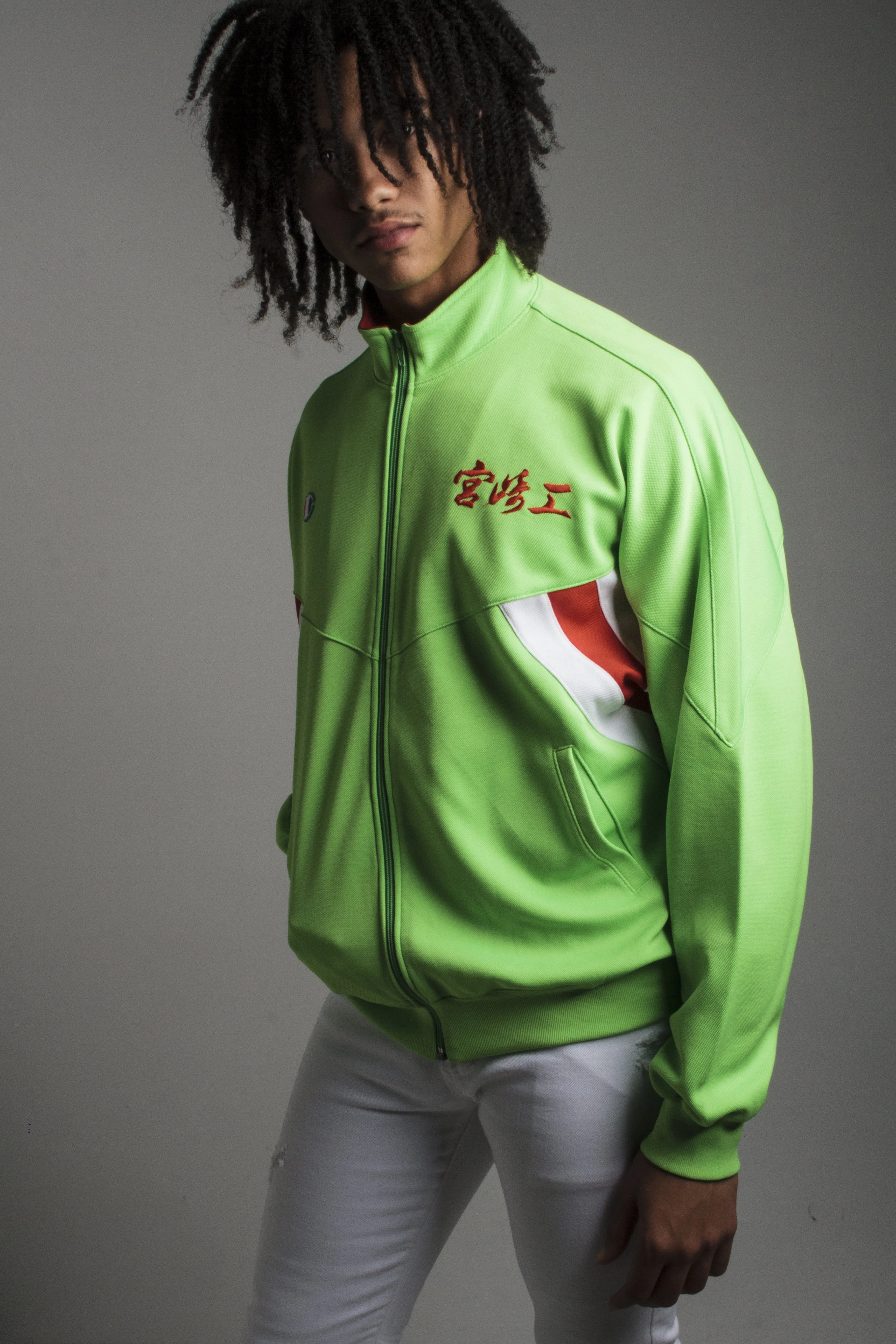 1990 Neon Champion Jacket