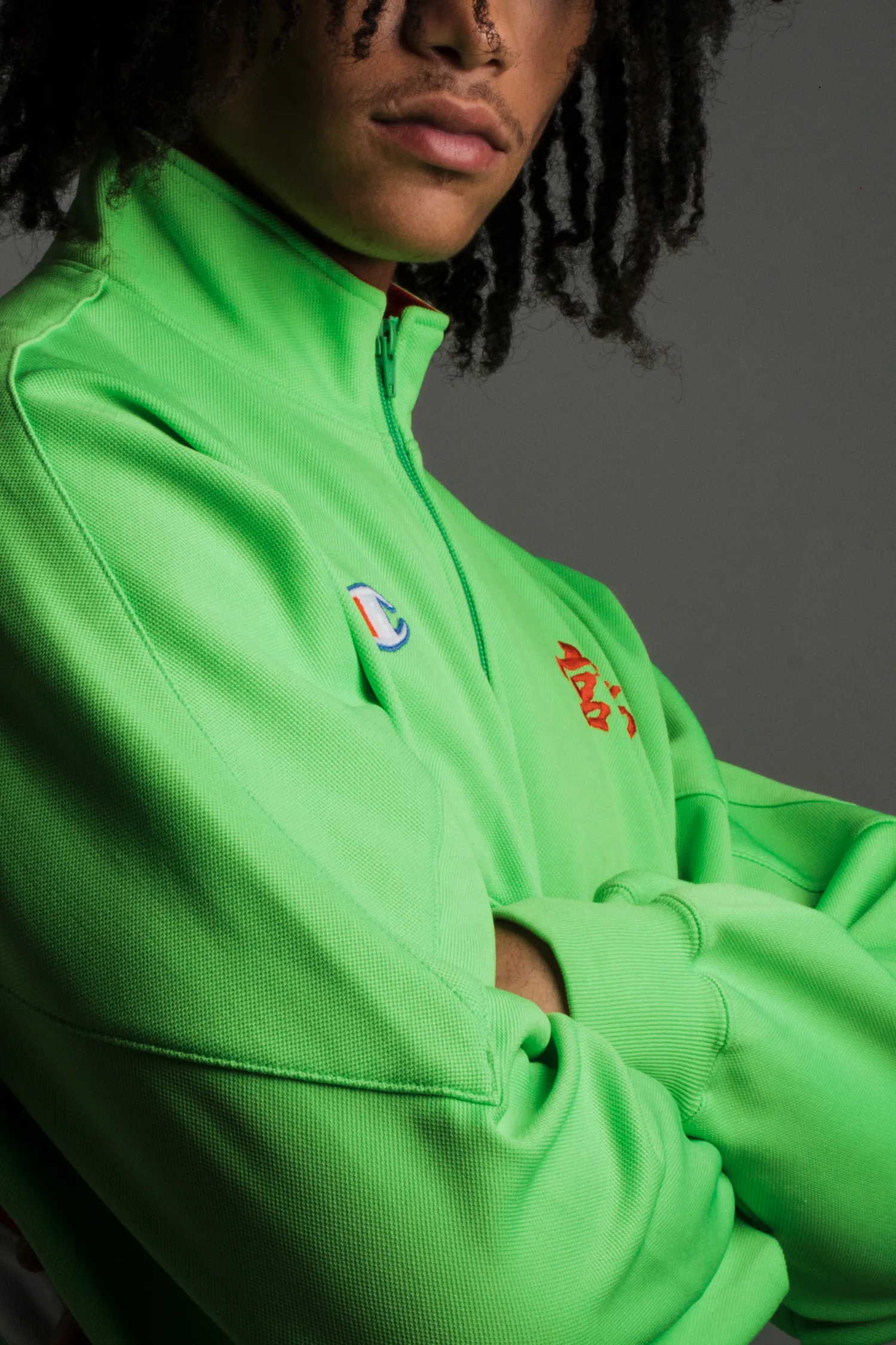 1990 Neon Champion Jacket
