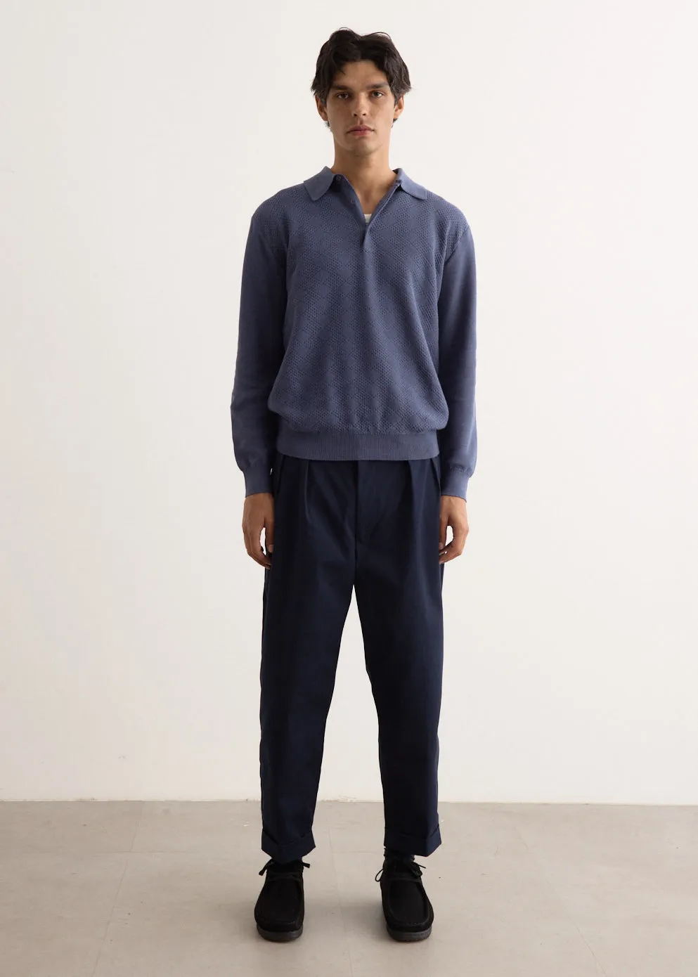 2 Pleats Twill Pants