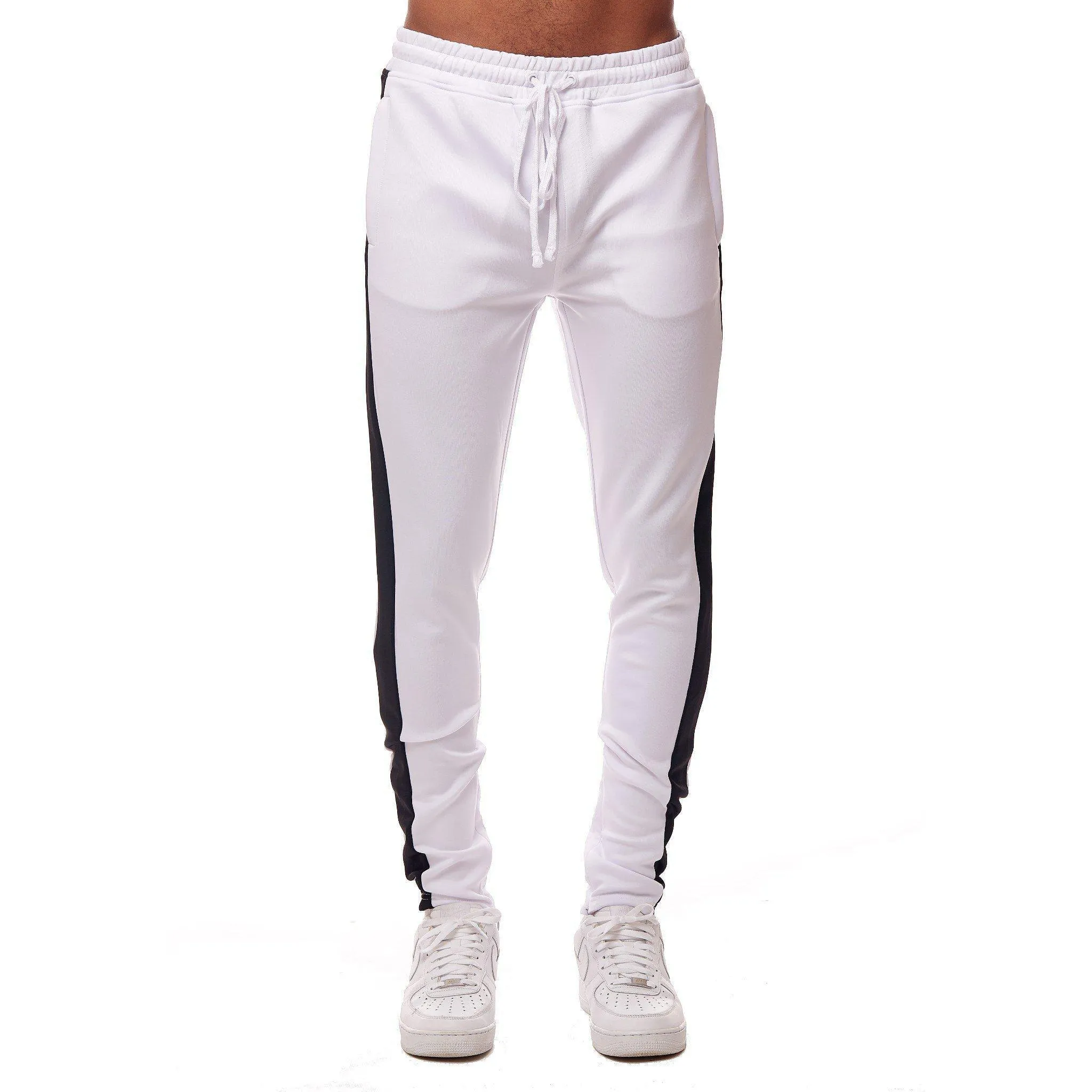 401 Track Pants - White & Black