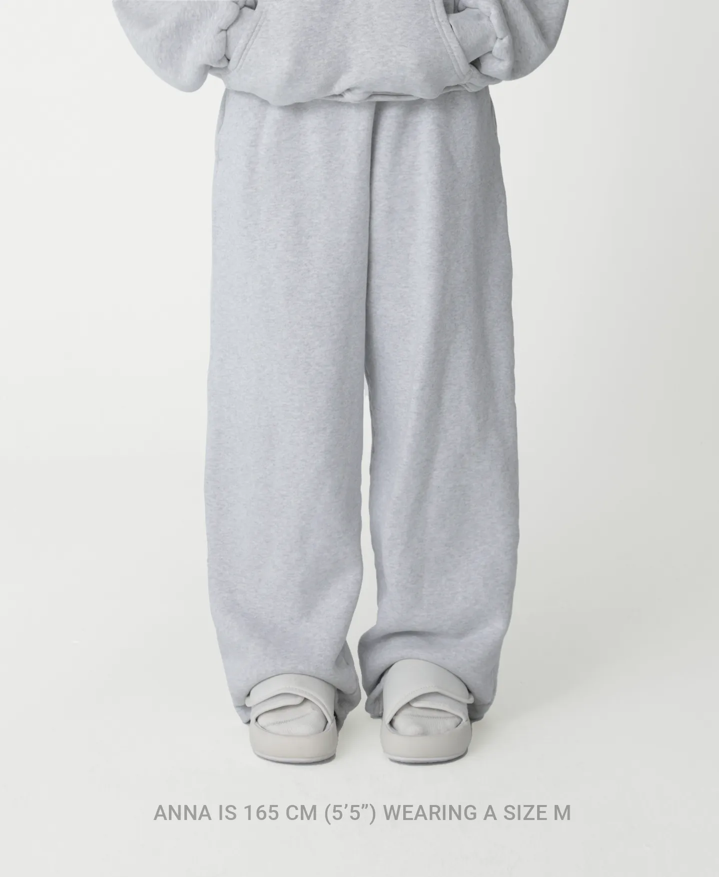 450 GSM 'Ecru' Straight-leg Pants