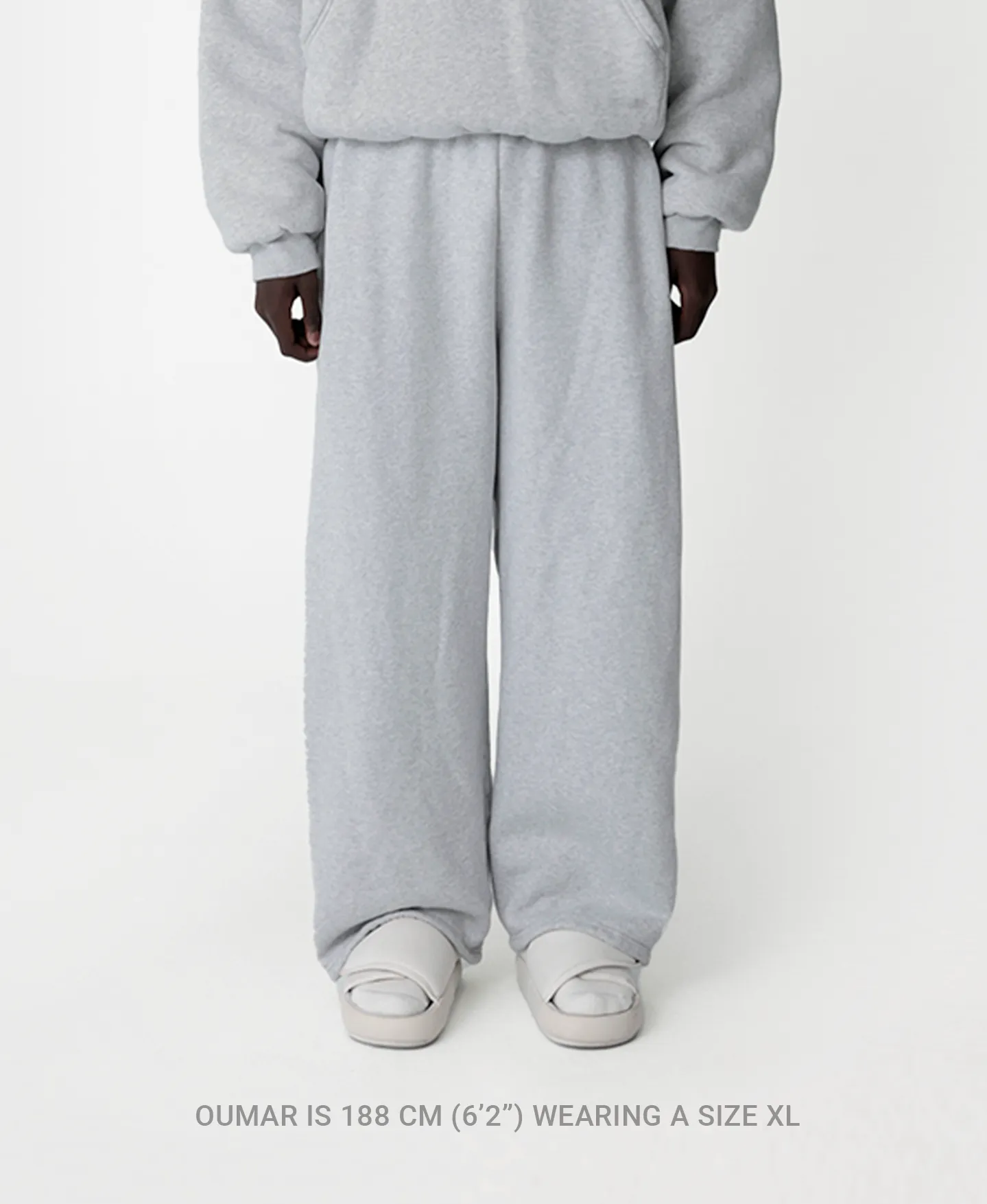 450 GSM 'Ecru' Straight-leg Pants