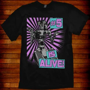 80s Retro  Short Circuit T-shirt #5 Is Alive