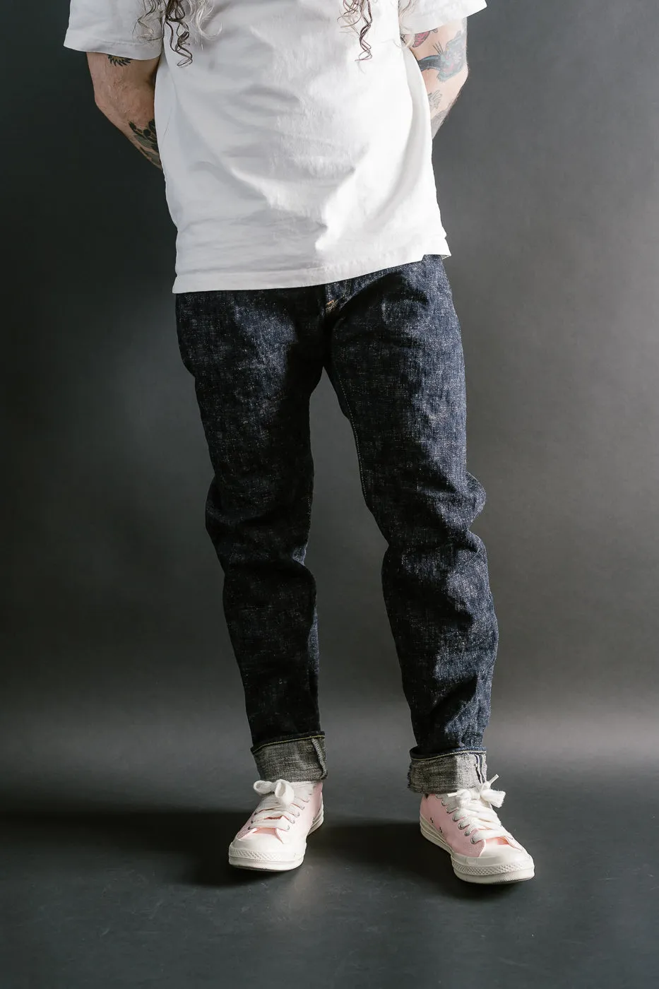 902-KA - 17oz "Kasuri" Slub Selvedge Denim - High Tapered