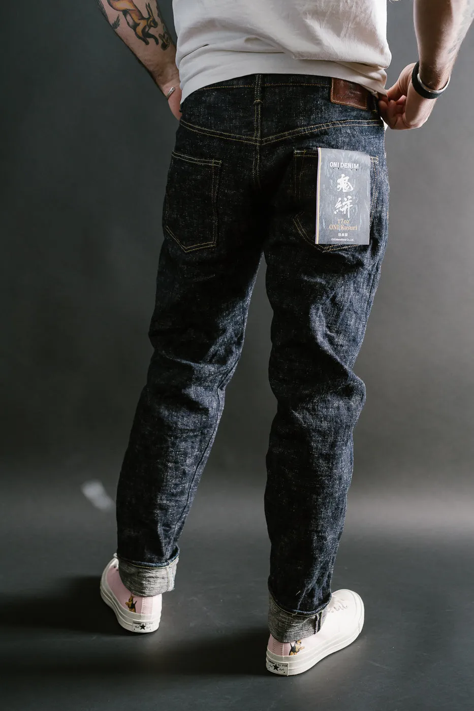 902-KA - 17oz "Kasuri" Slub Selvedge Denim - High Tapered