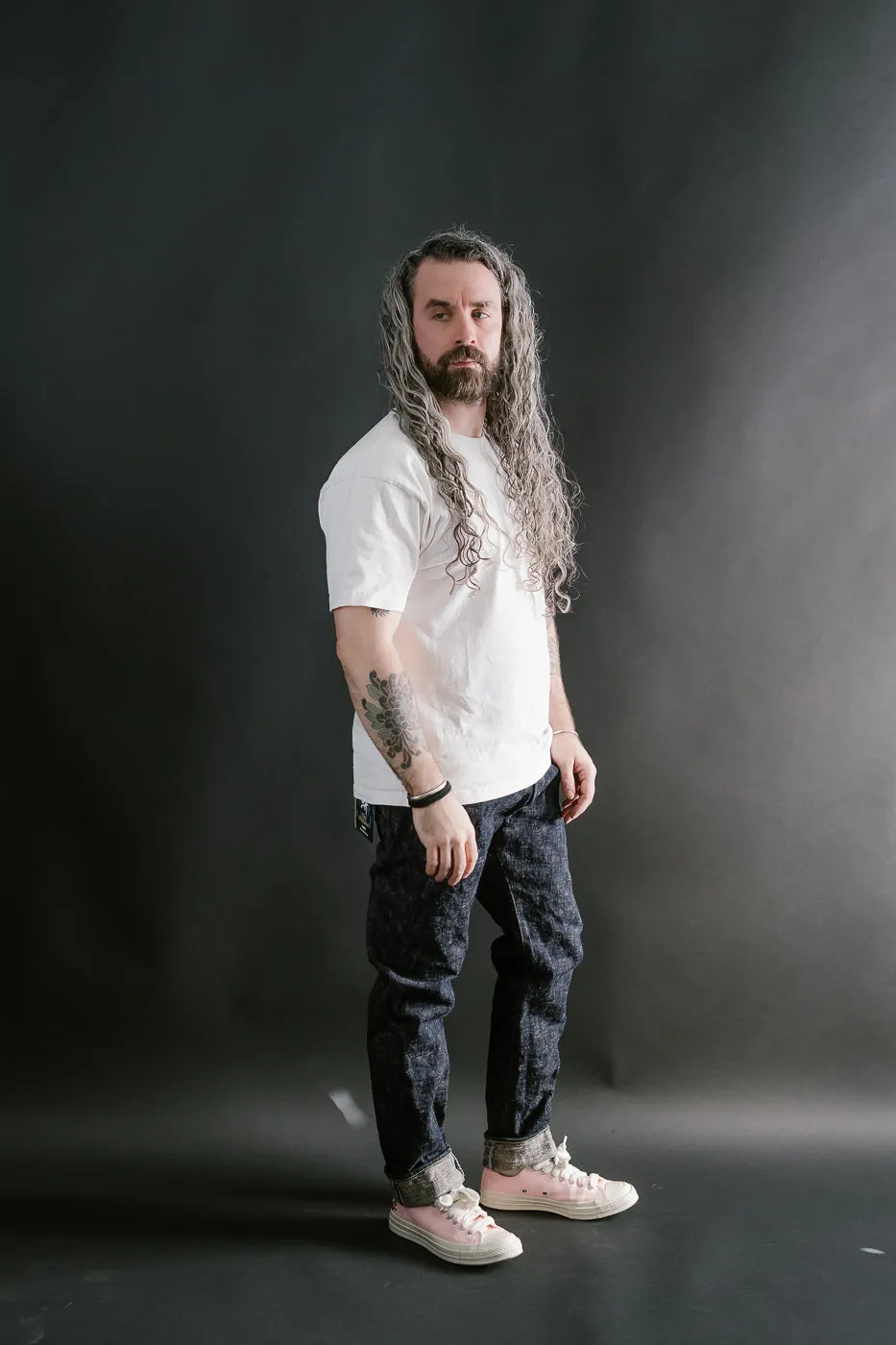 902-KA - 17oz "Kasuri" Slub Selvedge Denim - High Tapered
