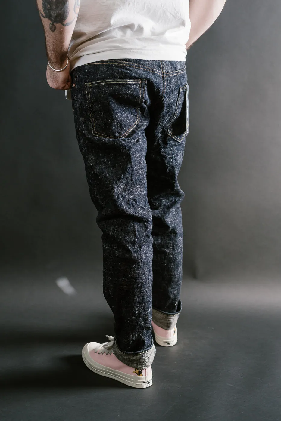 902-KA - 17oz "Kasuri" Slub Selvedge Denim - High Tapered