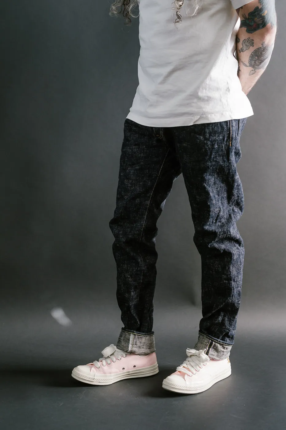 902-KA - 17oz "Kasuri" Slub Selvedge Denim - High Tapered