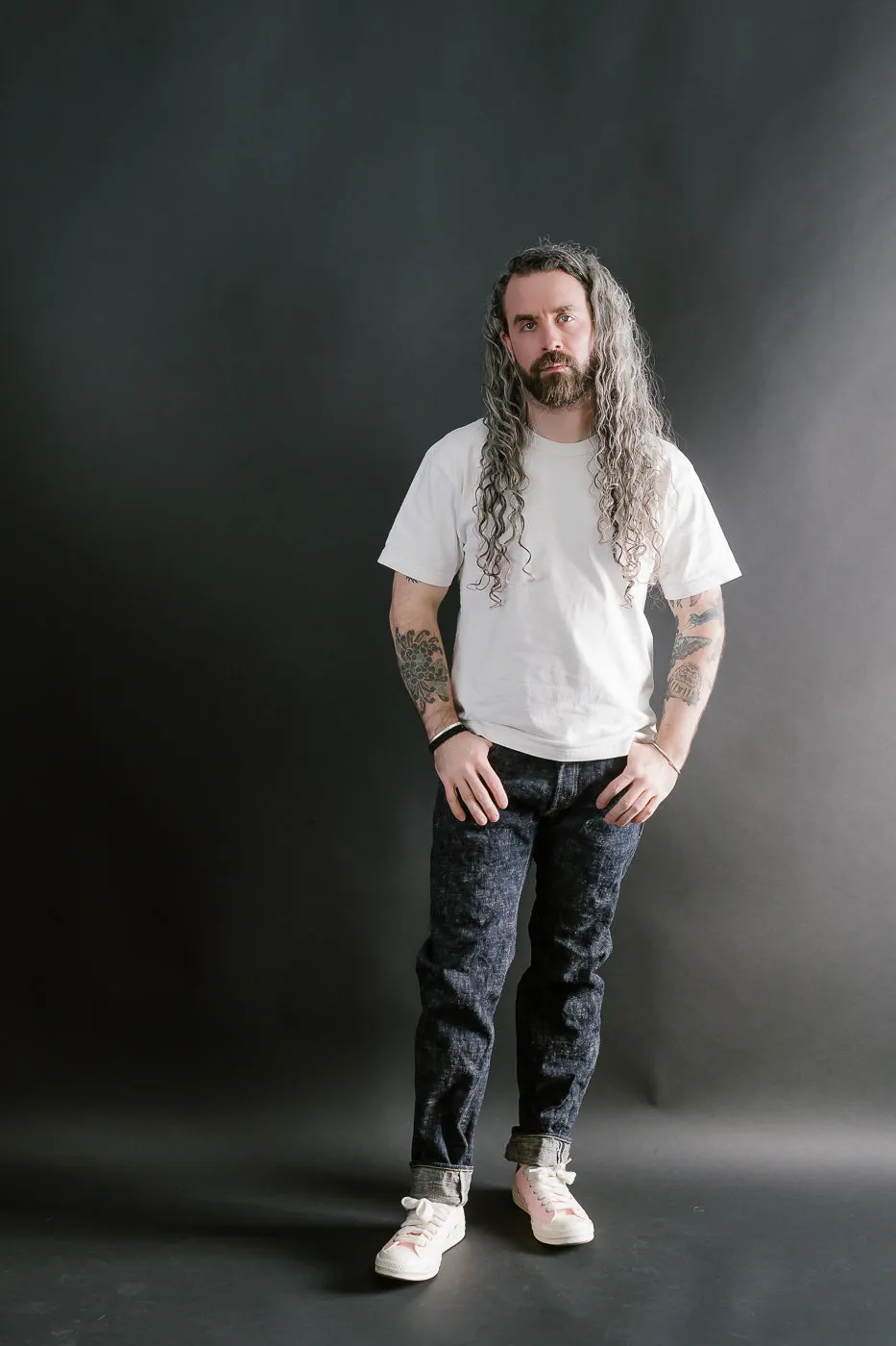 902-KA - 17oz "Kasuri" Slub Selvedge Denim - High Tapered
