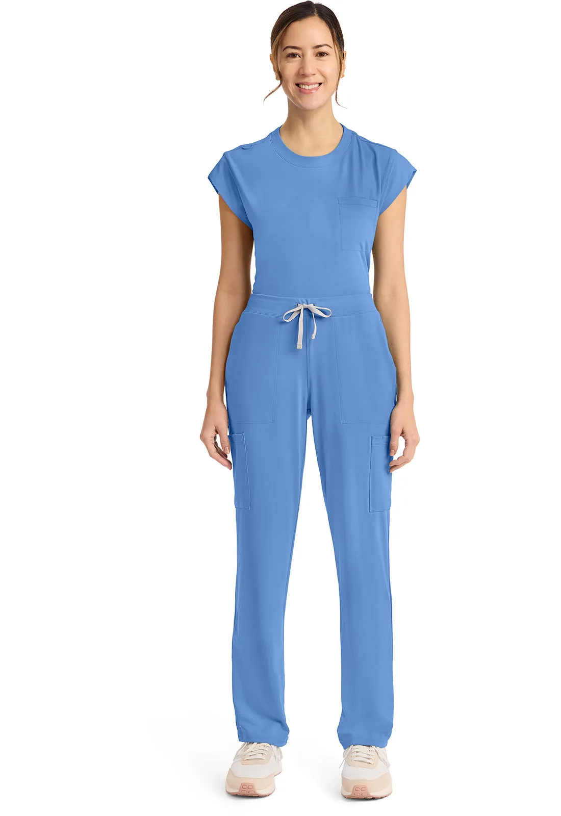 Achieve CK096 Women's 5 Pocket Straight Leg Pant Ciel