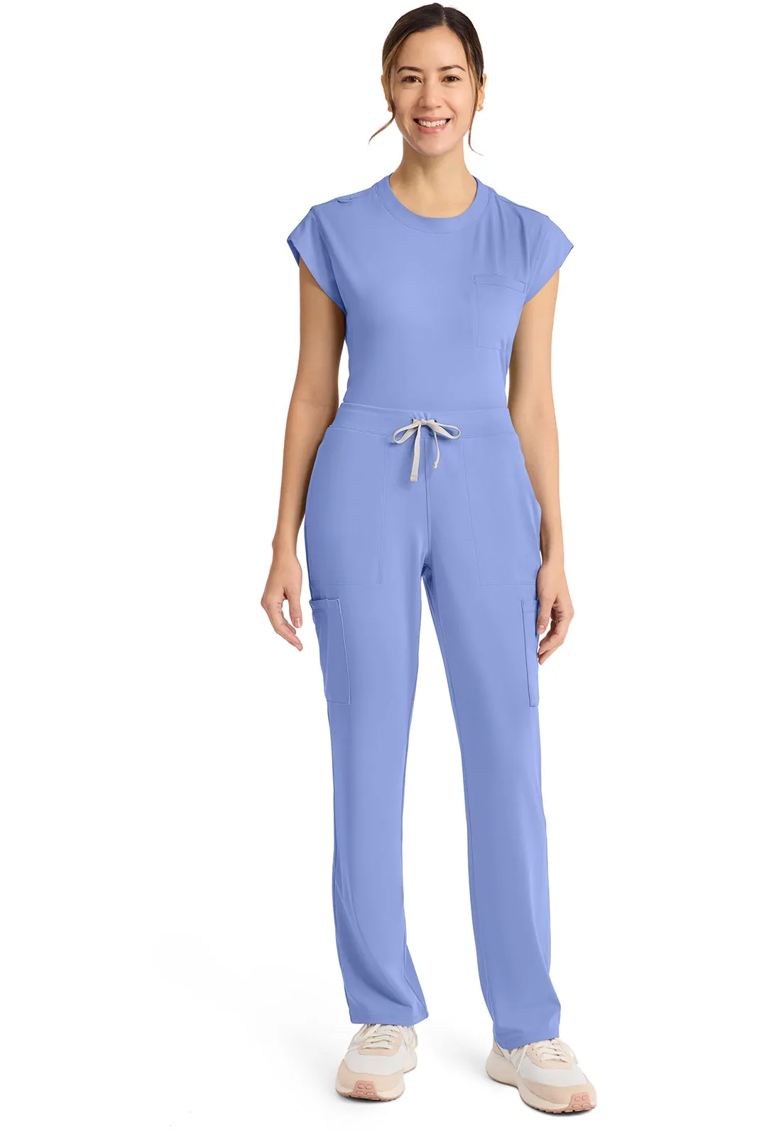 Achieve CK096 Women's 5-Pocket Straight Leg Pants Ciel