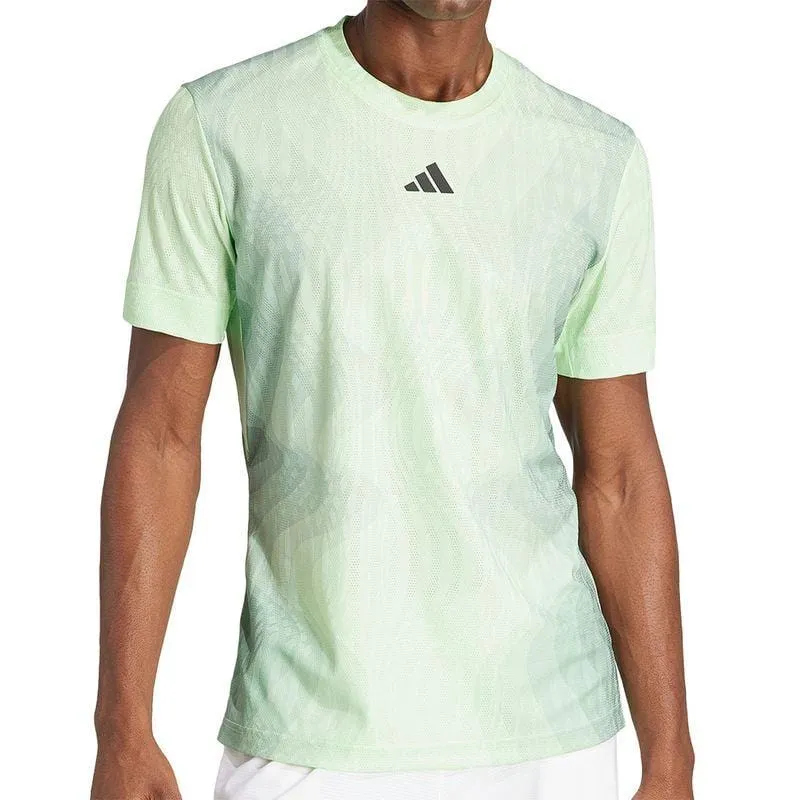 ADIDAS Melbourne Mens Pro Badminton T-Shirt - Green