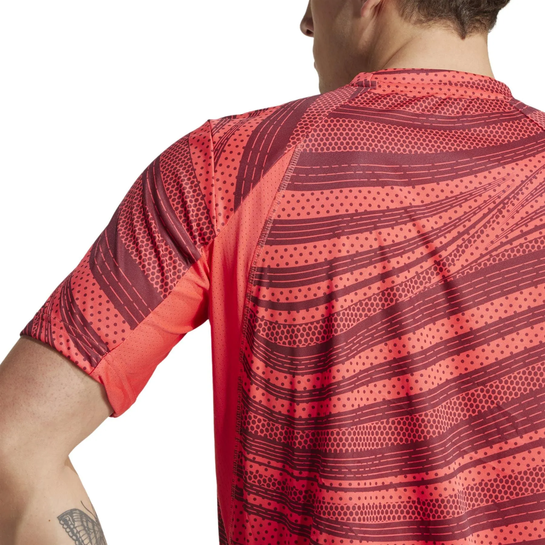 ADIDAS Mens Club Graphic Tennis T-Shirt - Red