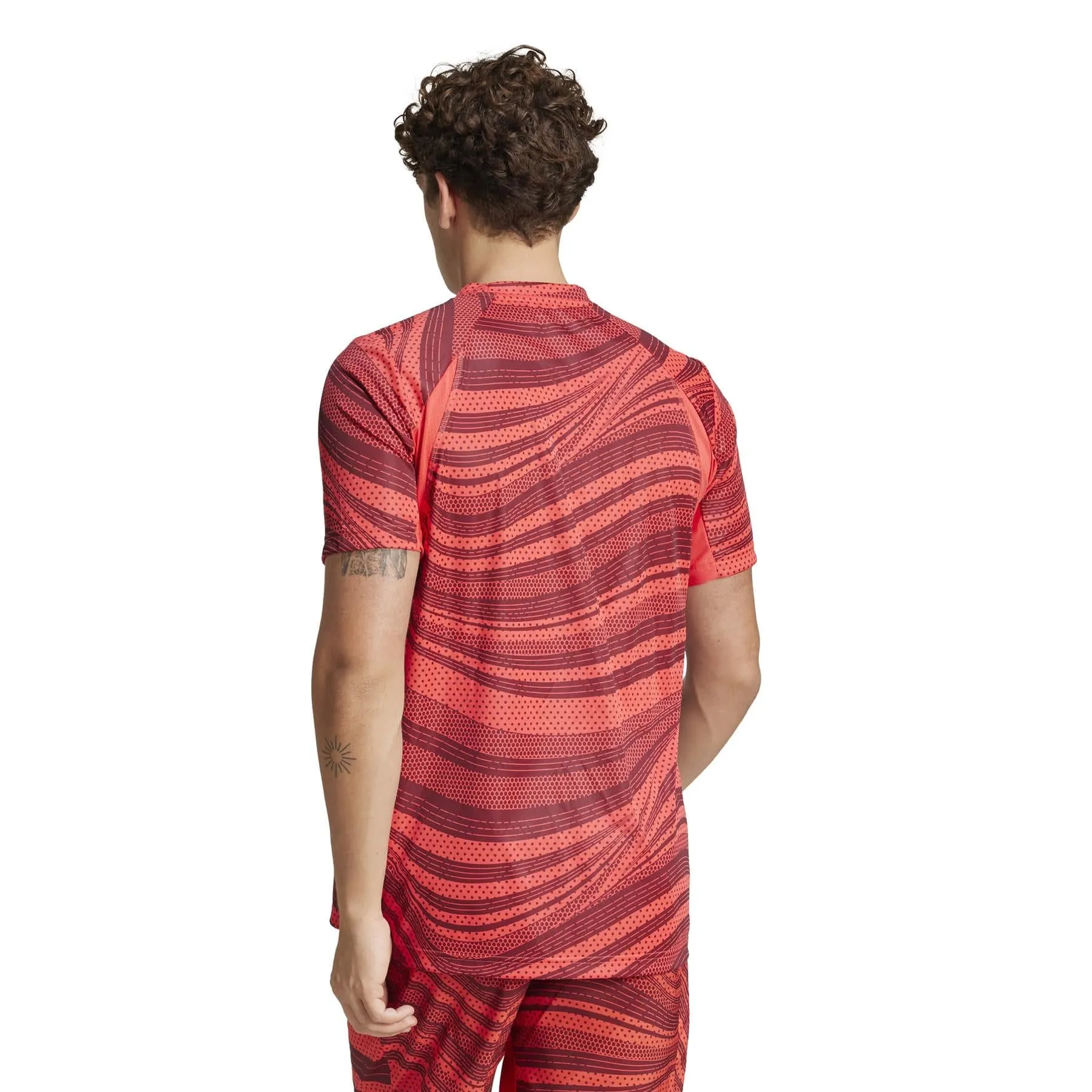 ADIDAS Mens Club Graphic Tennis T-Shirt - Red