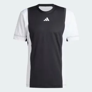 adidas Mens Pro Freelift 3D Tennis T-Shirt - Black / White