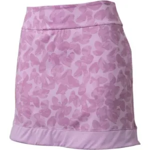 adidas Women's purple 16&quot; Ultimate 365 Print Golf Skort