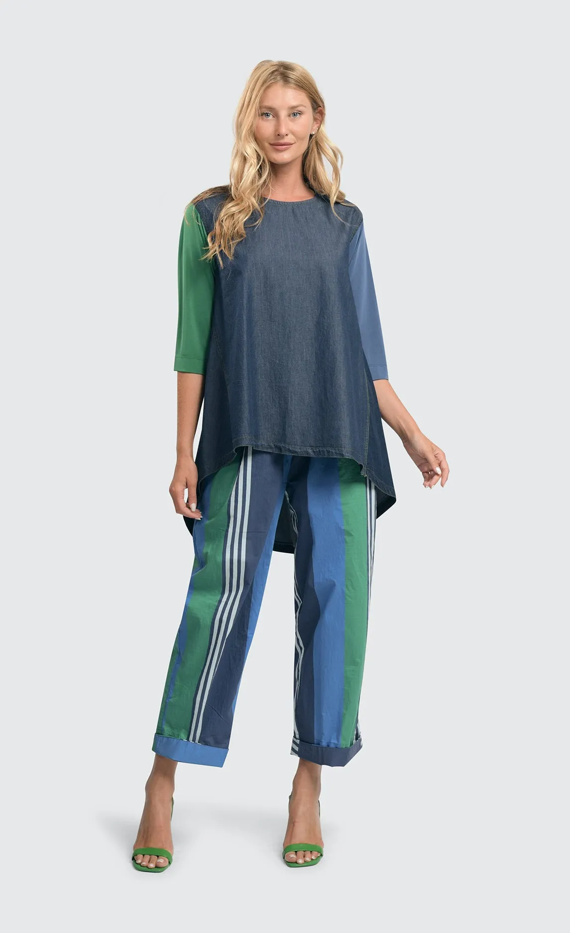 Alembika Ocean Stripe 4-Pocket Trousers