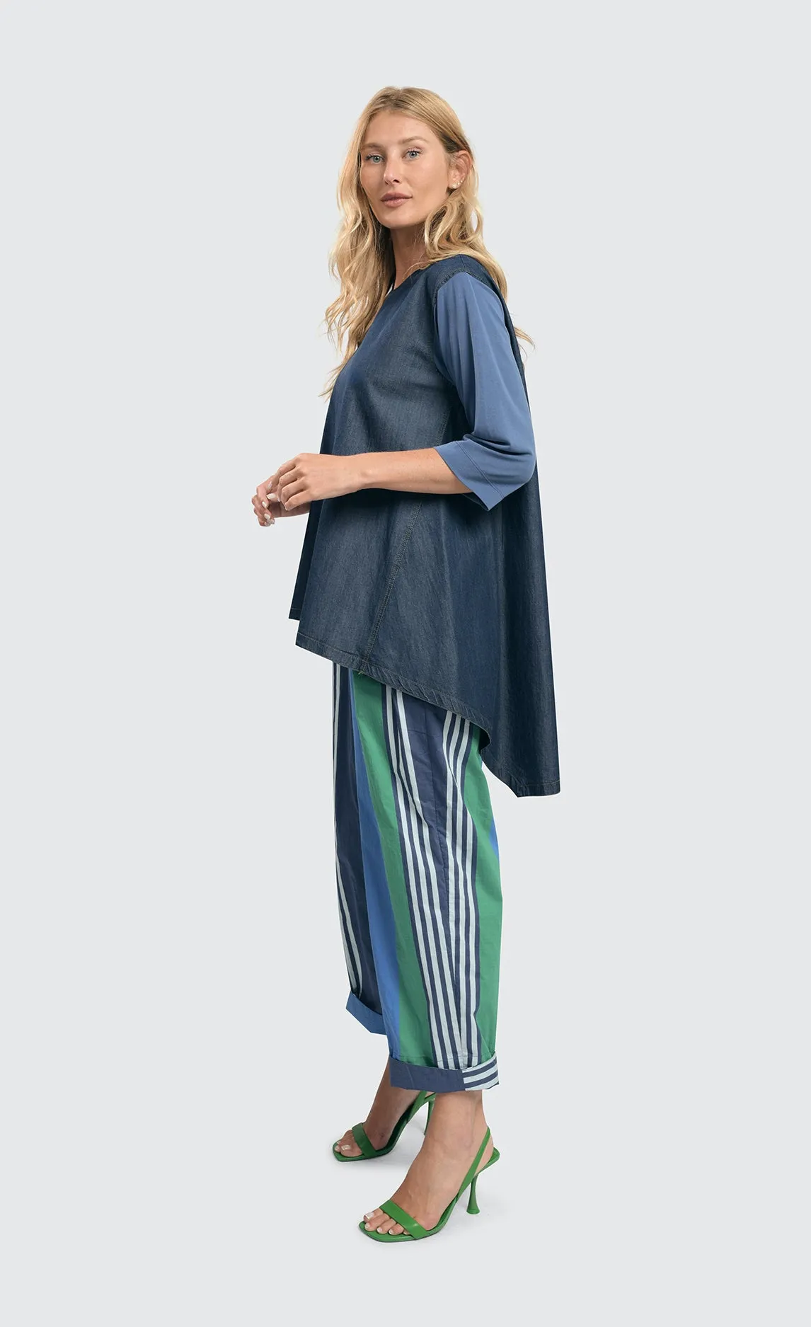 Alembika Ocean Stripe 4-Pocket Trousers