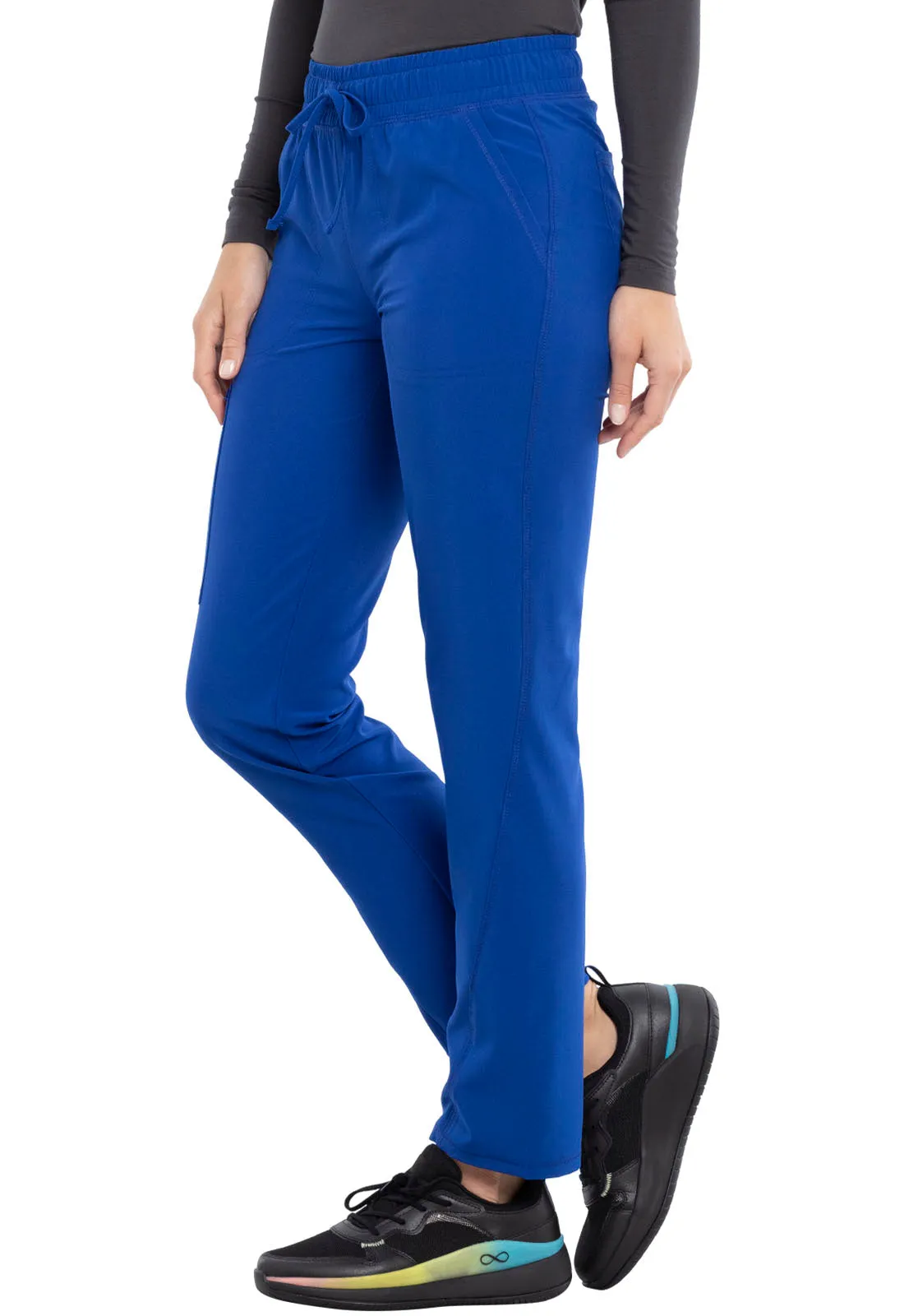 Allura CKA184 Mid Rise Drawstring Tapered Leg Pants Galaxy Blue