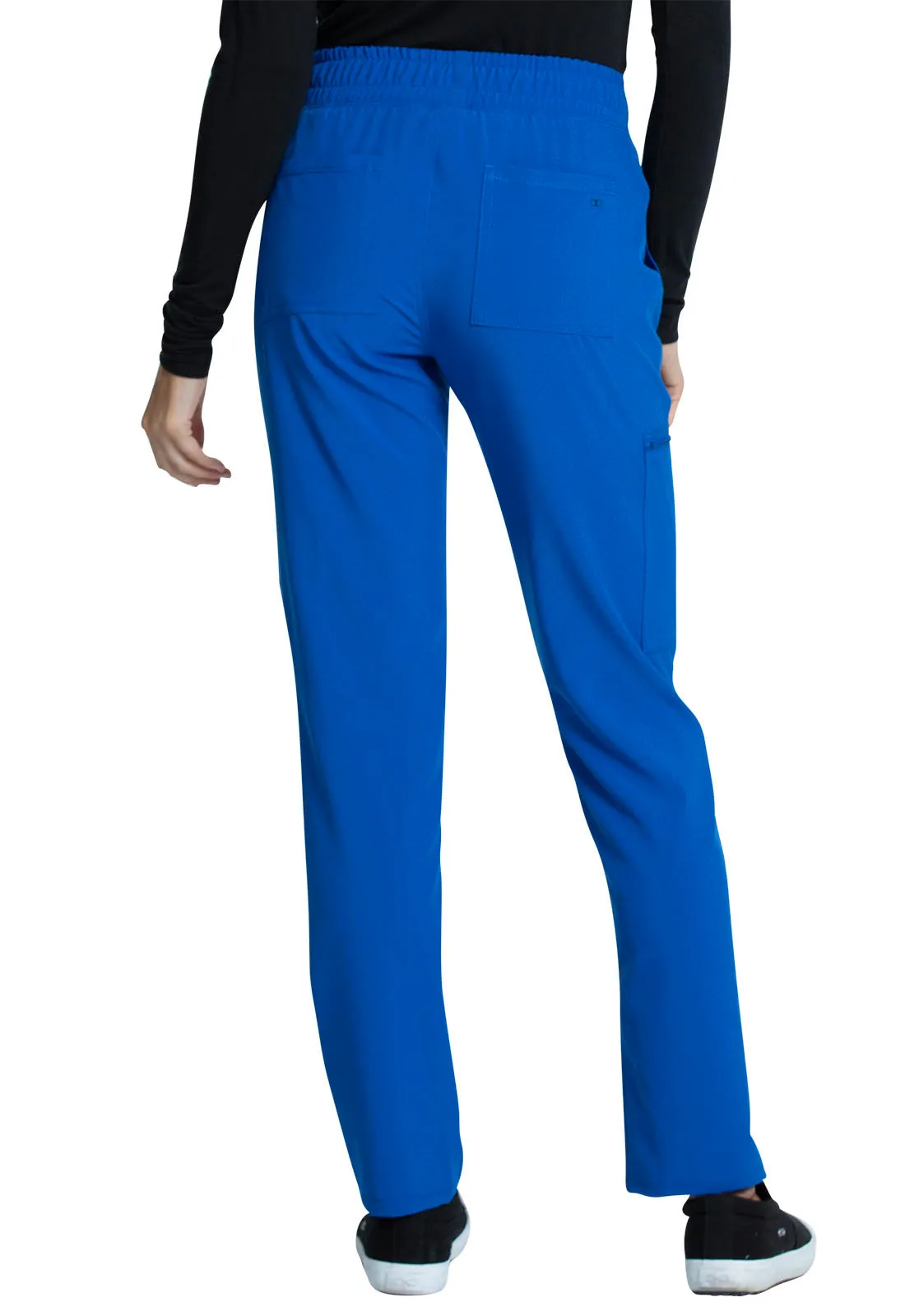 Allura CKA184 Mid Rise Drawstring Tapered Leg Pants Royal