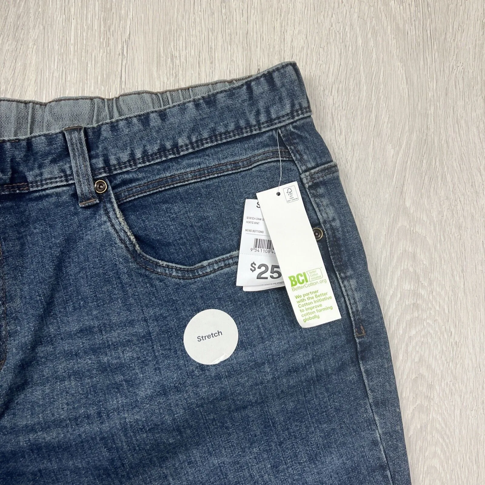 Anko Mens Denim Stretch Shorts Size 5XL (New)