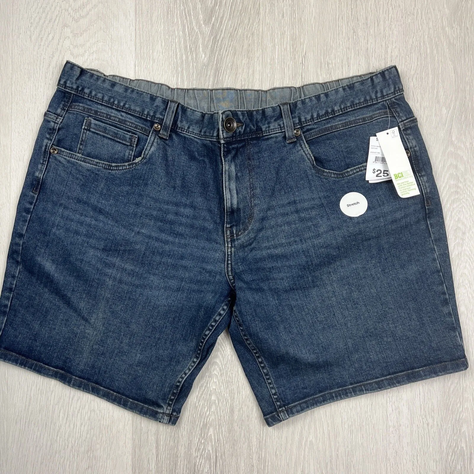 Anko Mens Denim Stretch Shorts Size 5XL (New)