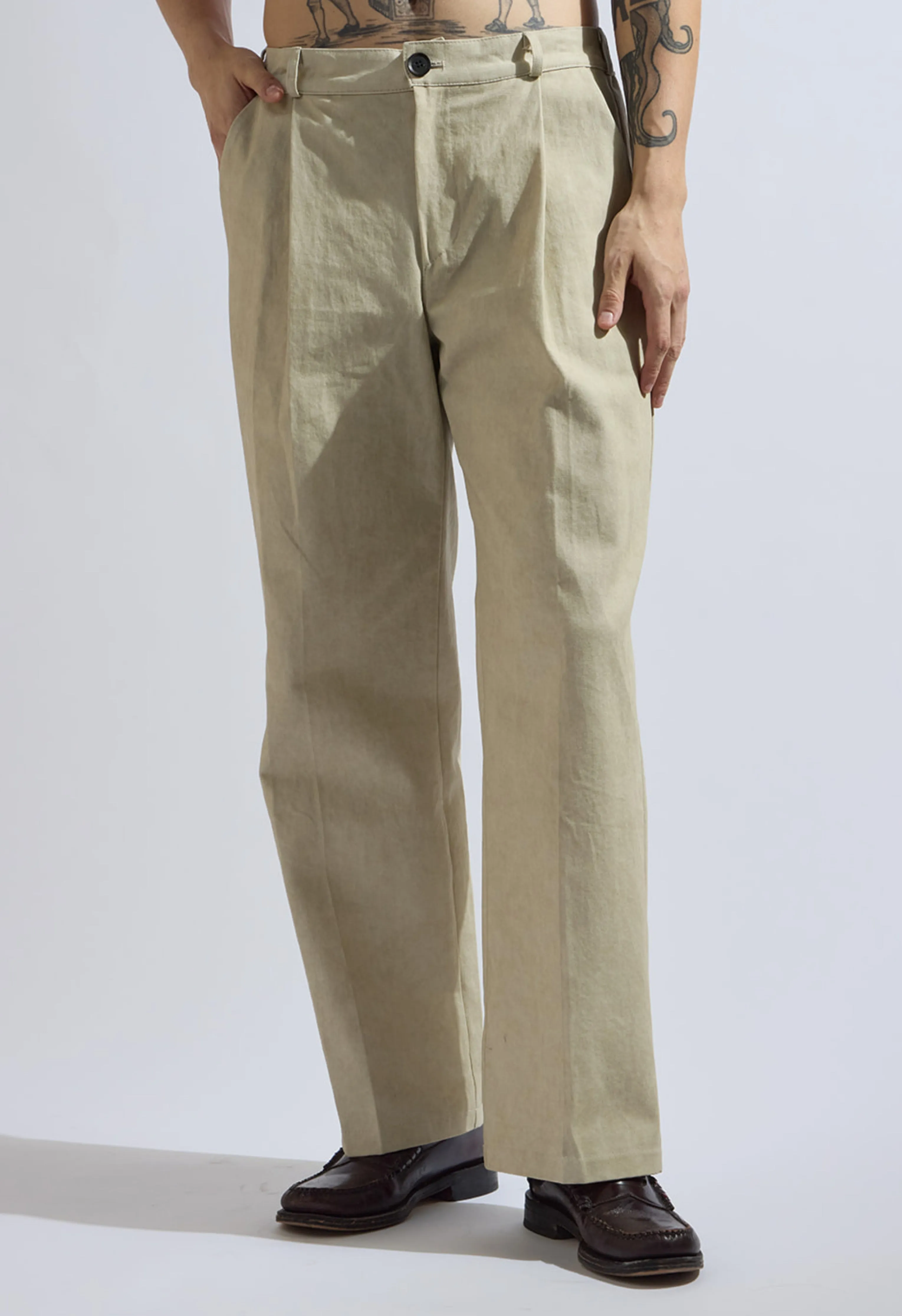 Archie Trouser in Beige
