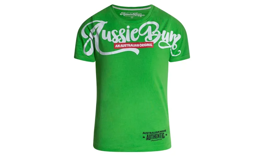 aussieBum Designer Tee Shirts Mate Green