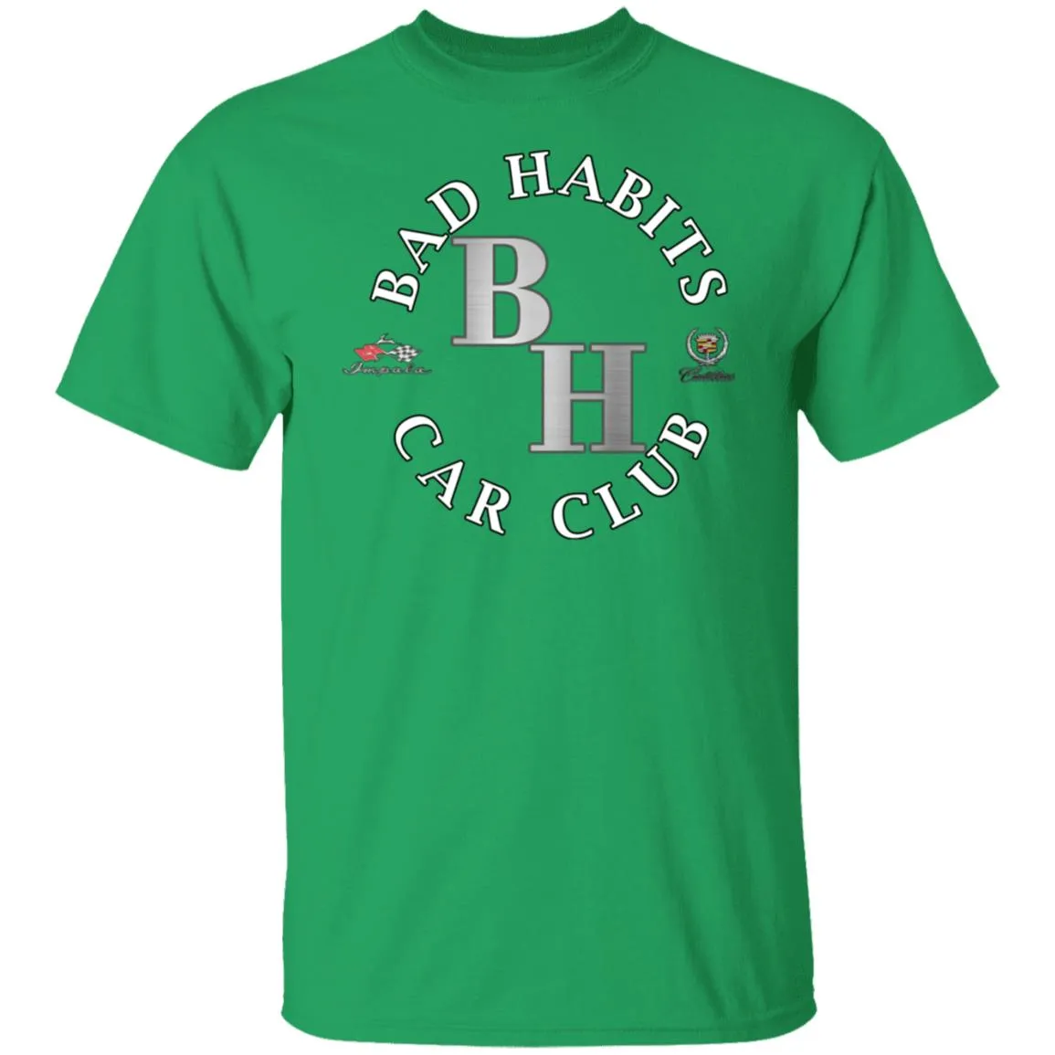 Bad Habits Car Club 2-sided print G500 5.3 oz. T-Shirt
