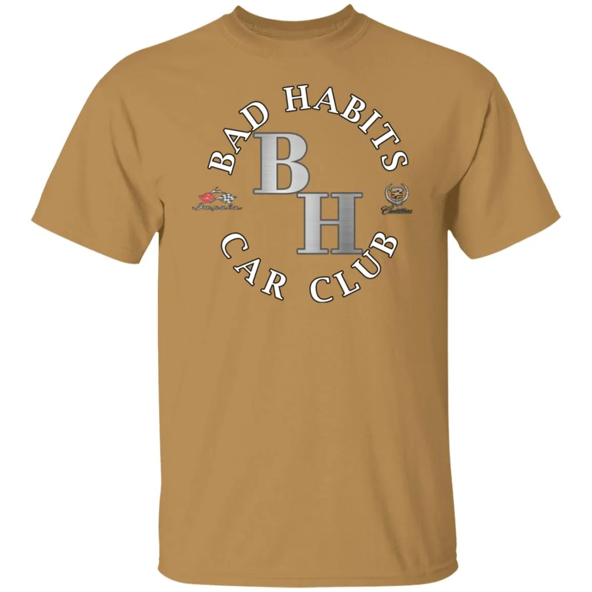 Bad Habits Car Club 2-sided print G500 5.3 oz. T-Shirt