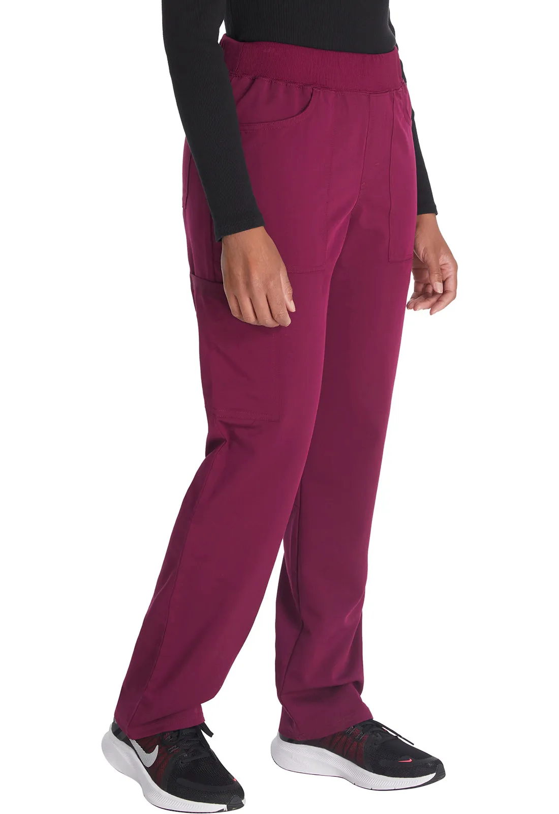 Balance DK135 Mid Rise Tapered Leg Pull-on Pants Wine