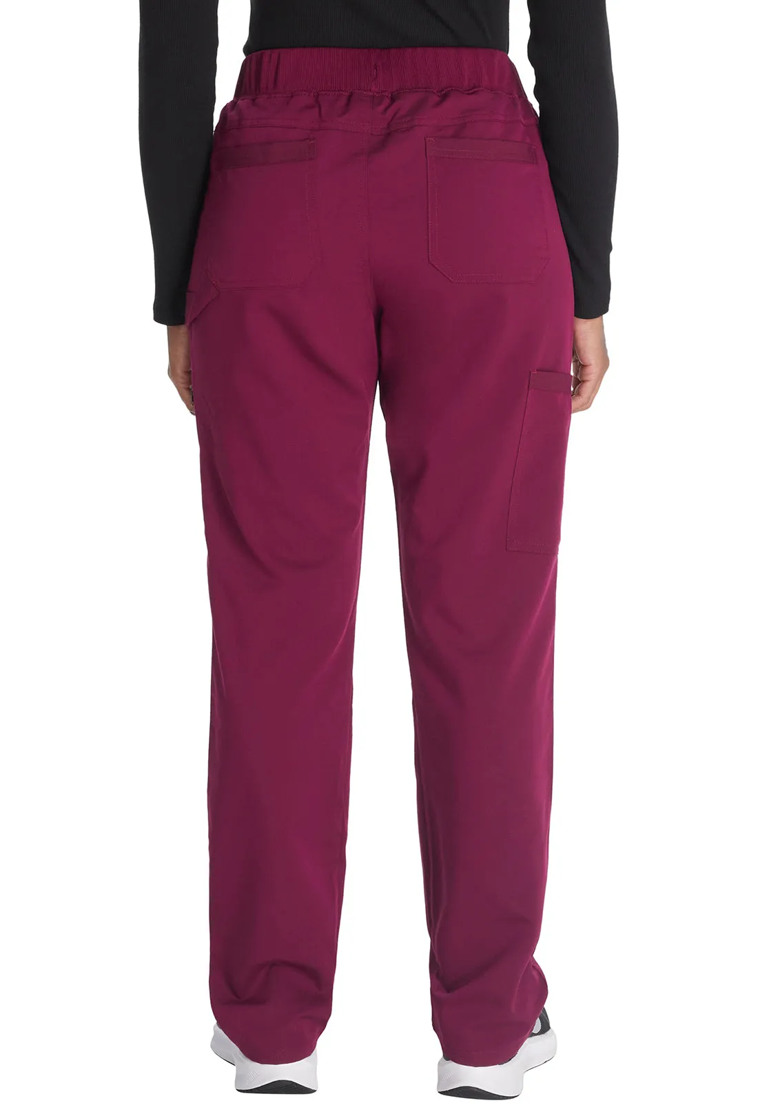 Balance DK135 Mid Rise Tapered Leg Pull-on Pants Wine