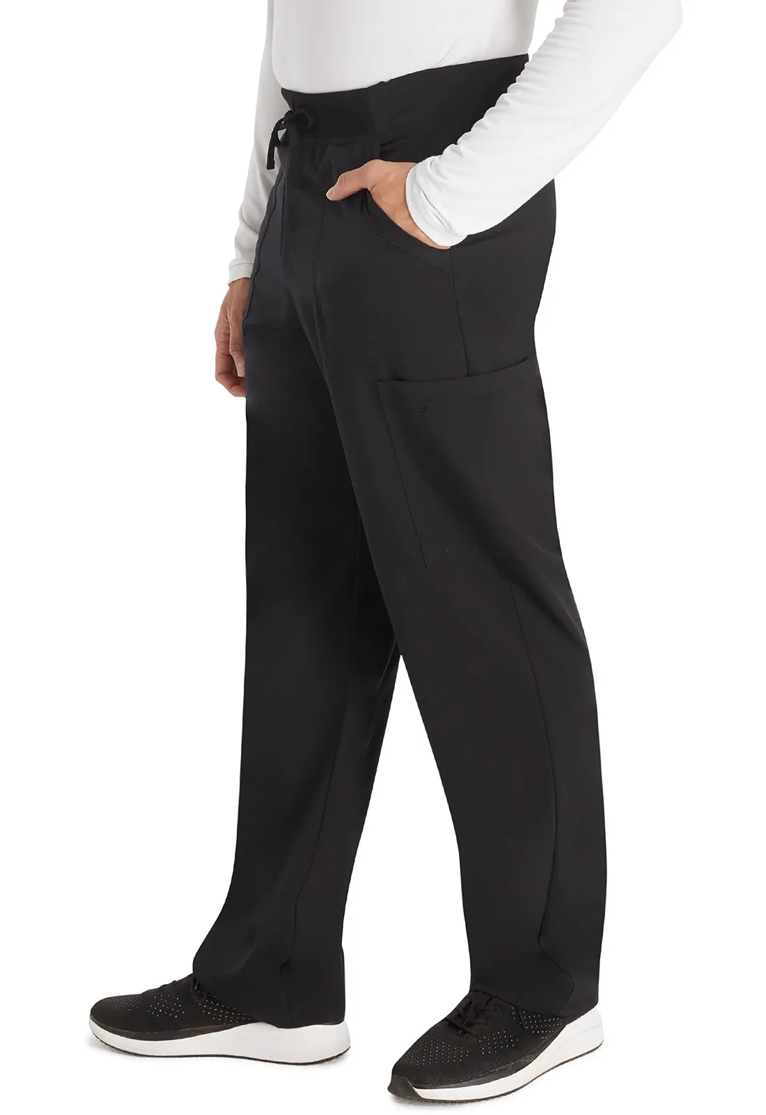 Balance DK270 Men's Mid Rise Zip Fly Straight Leg Pants Black
