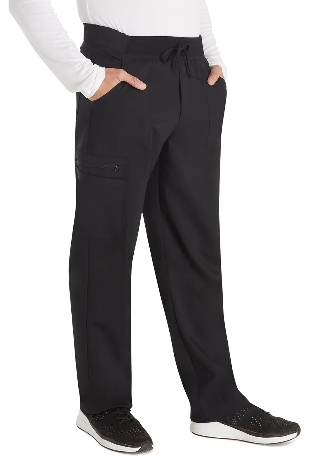 Balance DK270 Men's Mid Rise Zip Fly Straight Leg Pants Black