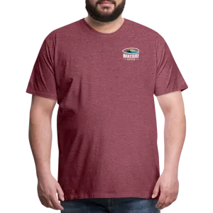 Ballast Up & Surf - Wake Responsibly Image on Back / Logo on Front Men's Premium T-Shirt