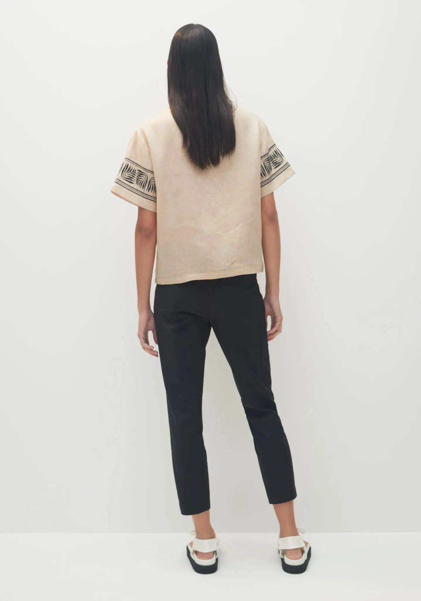 Balmain Crop Pants Black