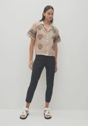 Balmain Crop Pants Black
