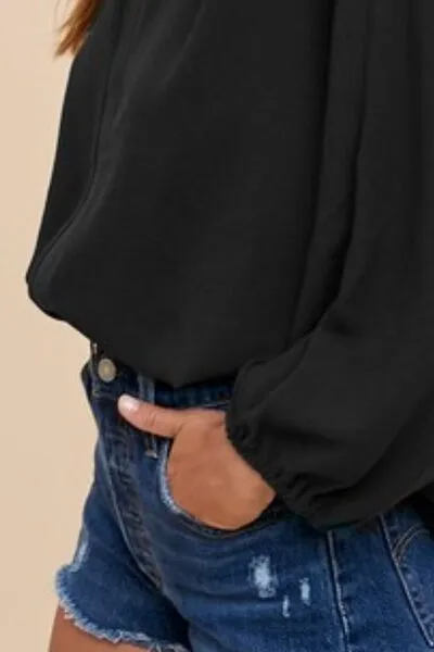 Basic With Flair Batwing Sleeve Top