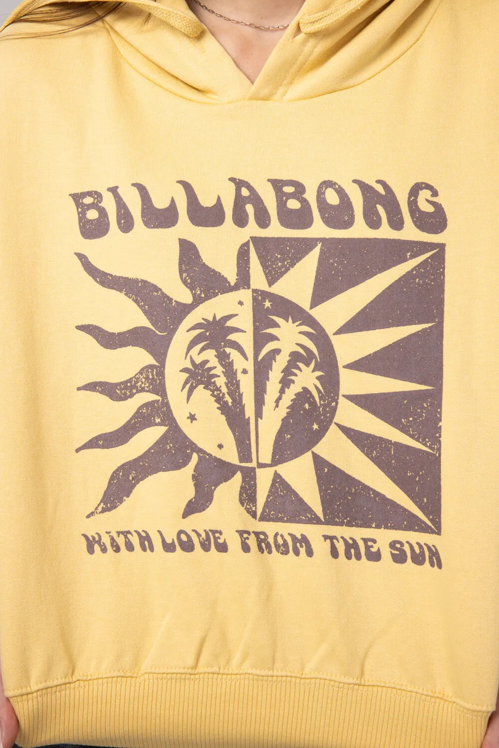 Billabong With Love From the Sun Hoodie for Women in Pale Yellow | 24B414402-PAL