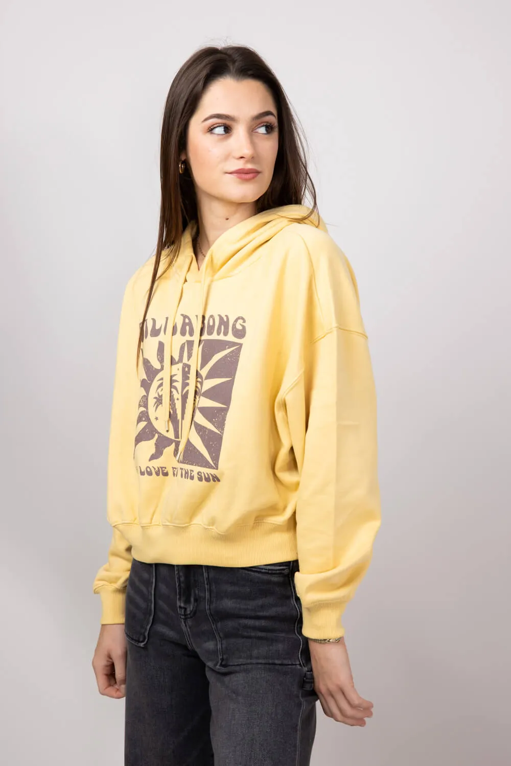 Billabong With Love From the Sun Hoodie for Women in Pale Yellow | 24B414402-PAL
