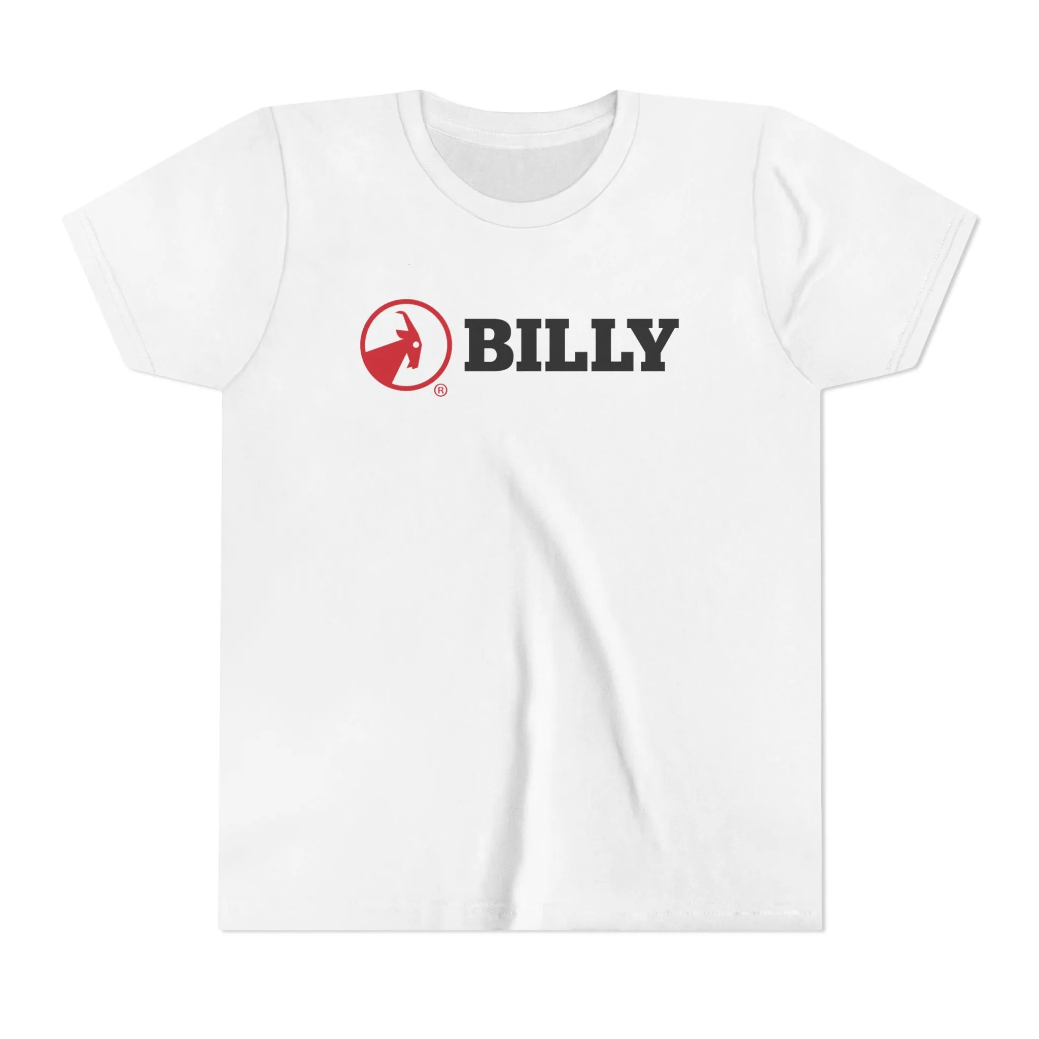 BILLY Youth Short Sleeve Tee (Red/Black Horizontal Logo) — AVAILABLE IN 5 COLORS