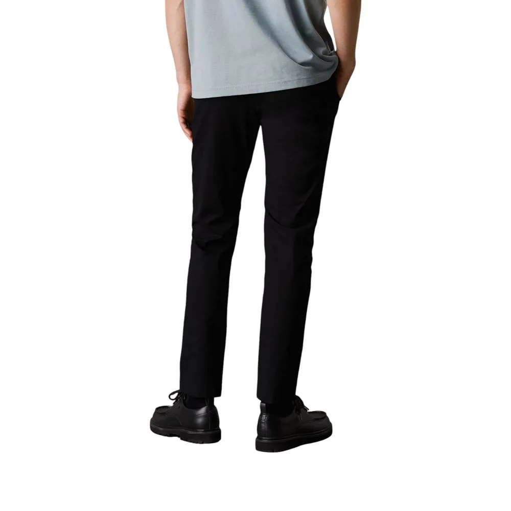 Black Cotton Cotton Jeans & Pant