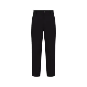 Black Cotton Cotton Jeans & Pant
