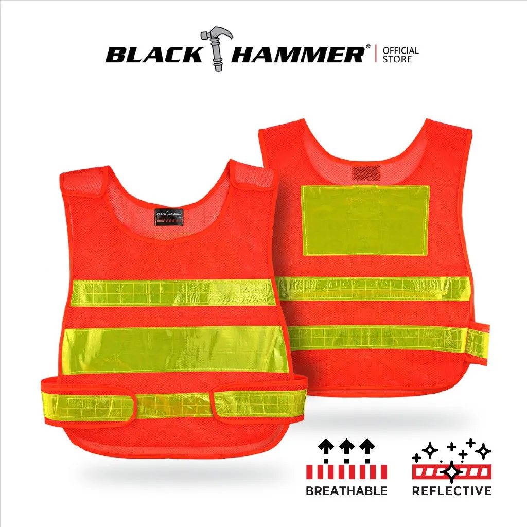 Black Hammer High Visibility Reflective Safety Vest A