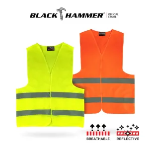 Black Hammer High Visibility Reflective Safety Vest B