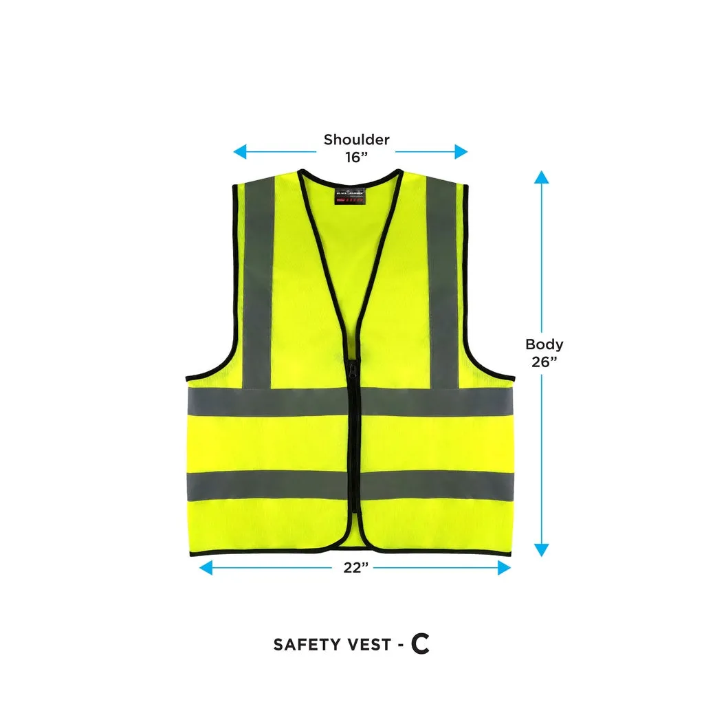 Black Hammer High Visibility Reflective Safety Vest C