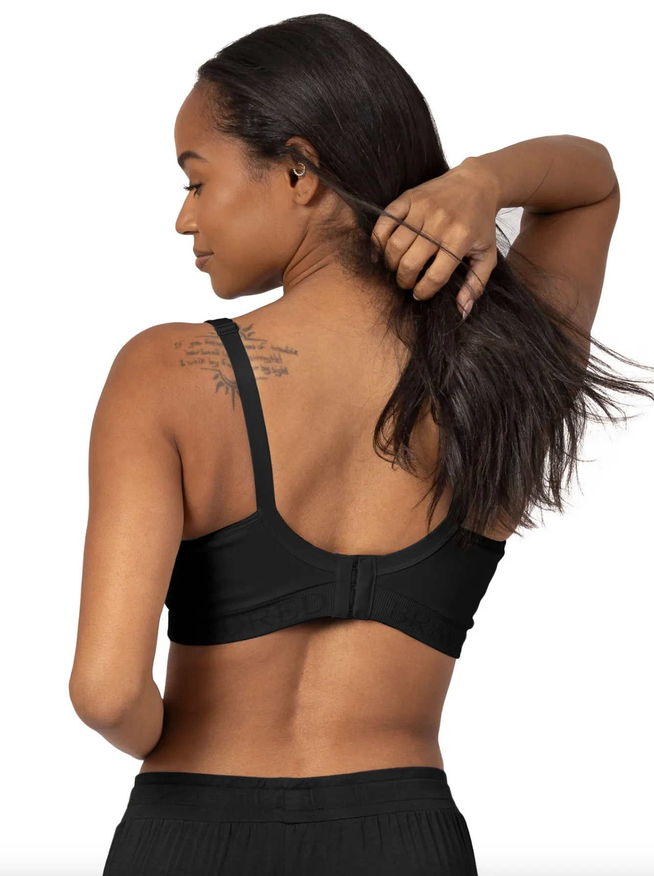 Black Sublime Contour Hands-Free Pumping And Nursing Bra