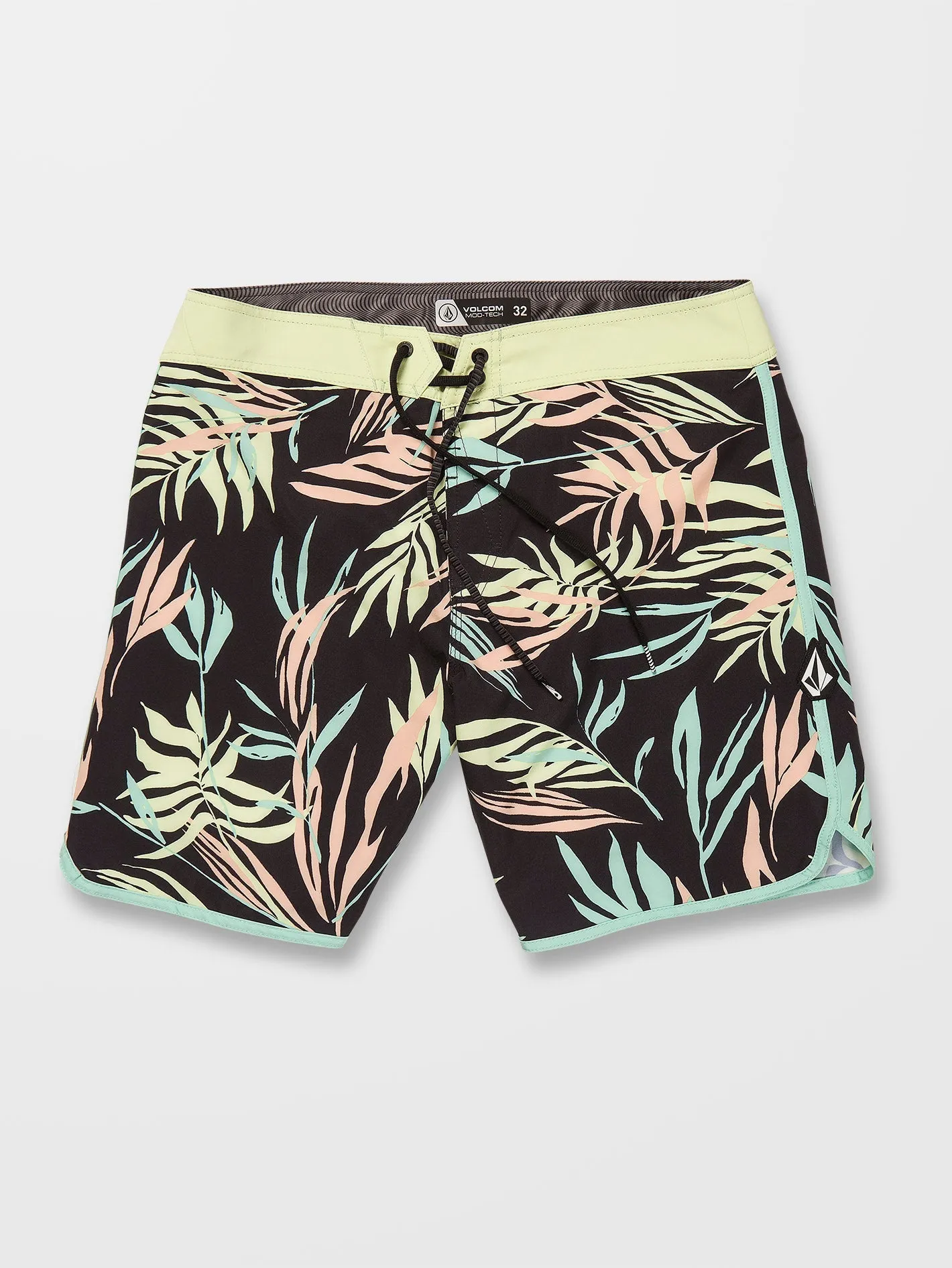 Bleeding Leaf Mod 18" Badeshorts - BLACK