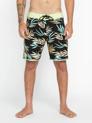 Bleeding Leaf Mod 18" Badeshorts - BLACK