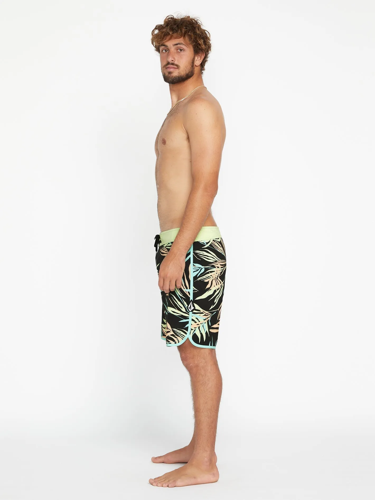 Bleeding Leaf Mod 18" Badeshorts - BLACK